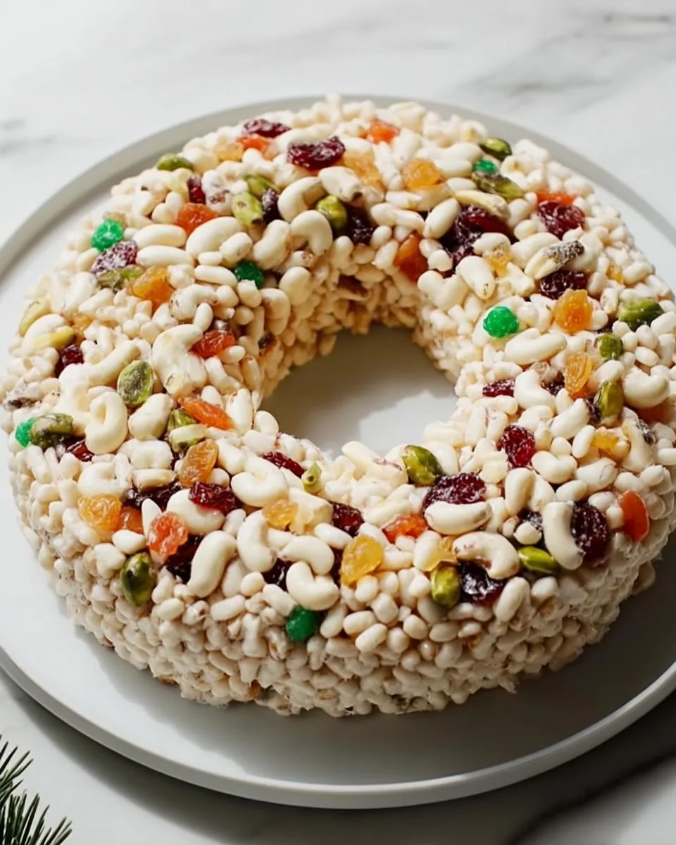 No Bake White Christmas Wreath - detail 4