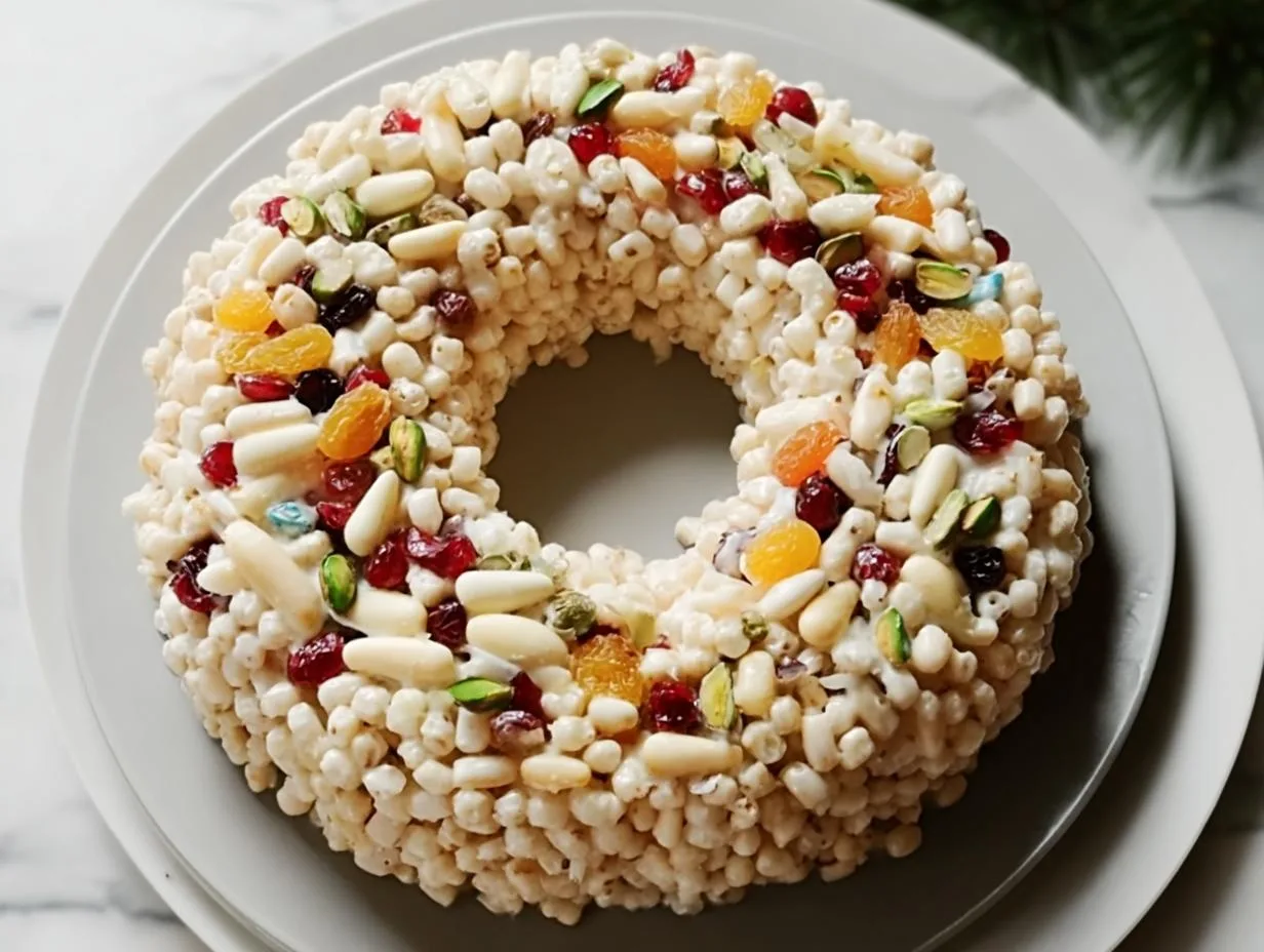 24-Min No Bake White Christmas Wreath for Magical Holidays