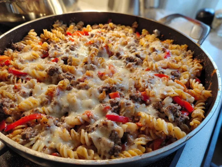 Philly Cheesesteak Pasta Recipe