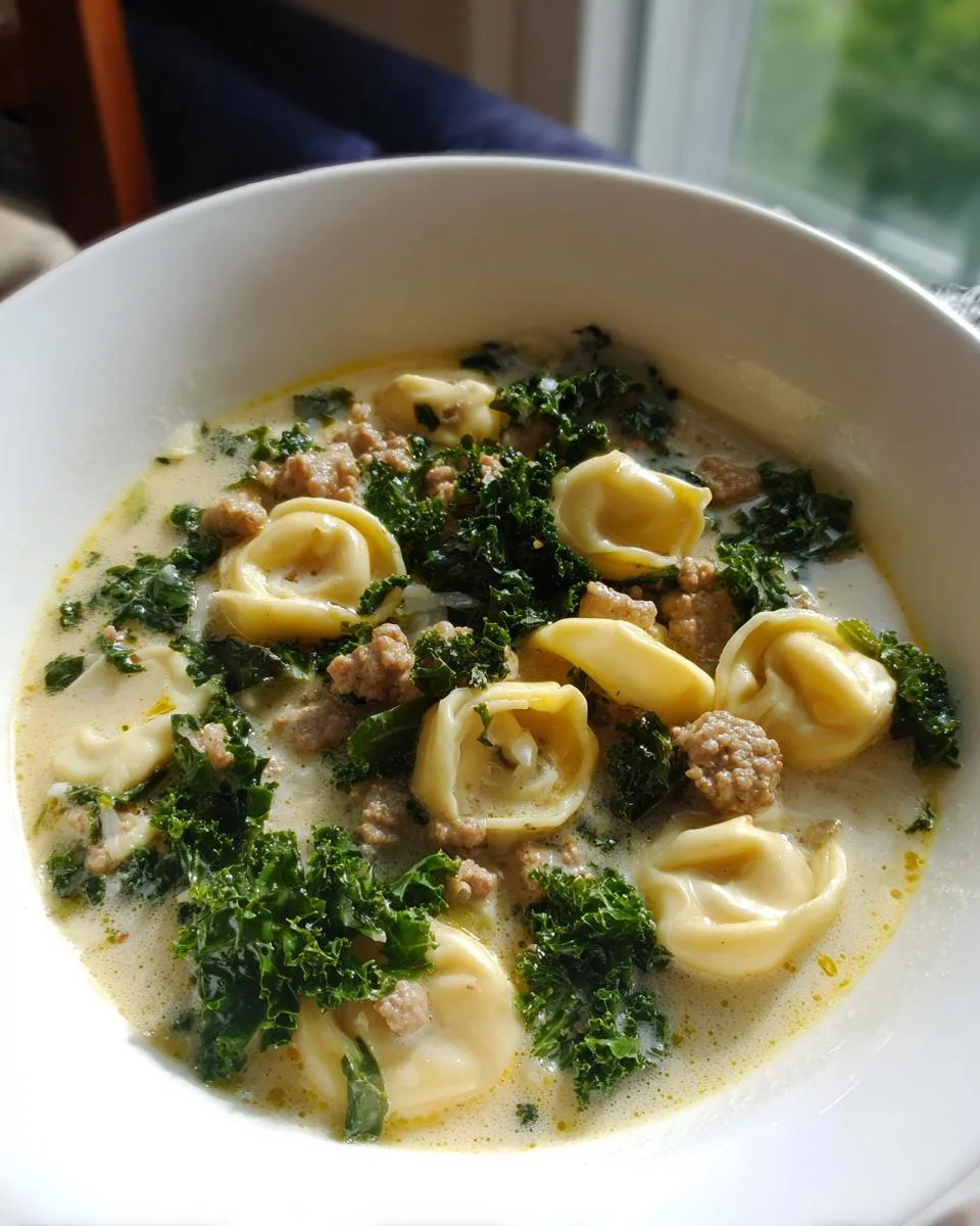 Sausage Tortellini Soup - detail 3