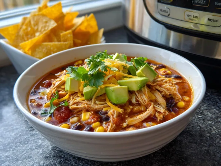 Slow Cooker Chicken Tortilla Soup