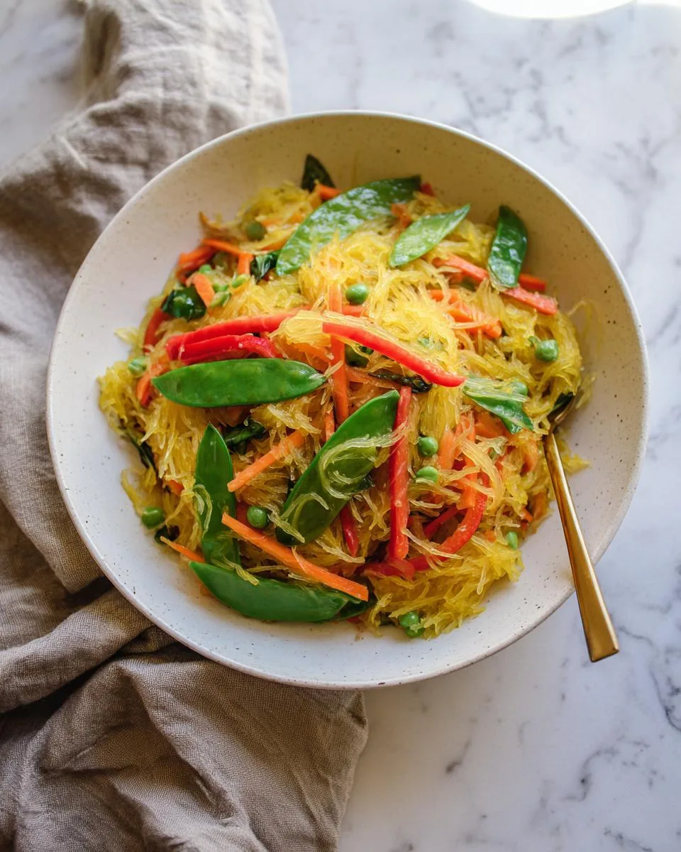 Spaghetti Squash Chow Mein - detail 3