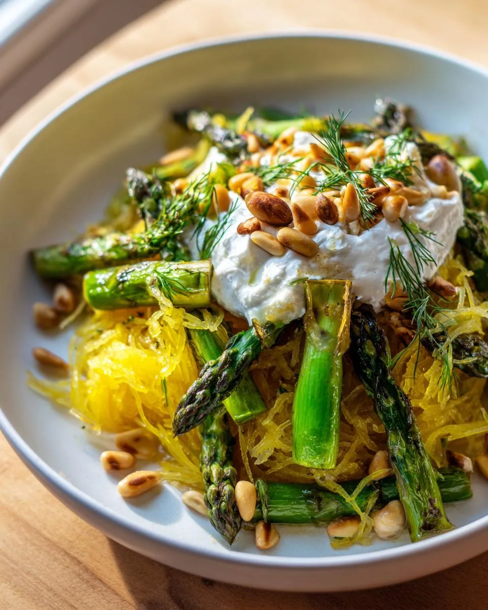 Spaghetti Squash With Asparagus And Thyme - detail 3