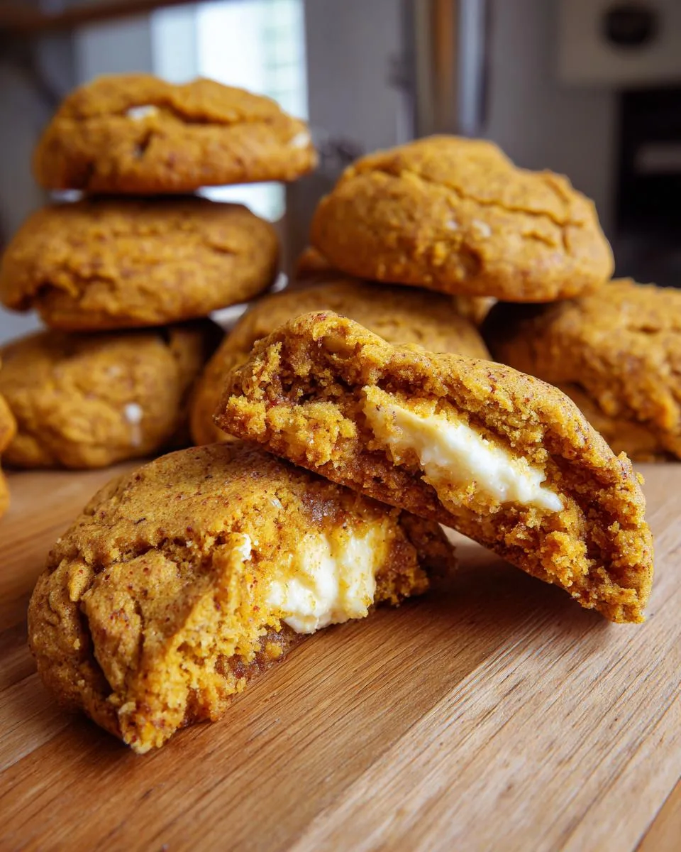 pumpkin cheesecake cookies - detail 3