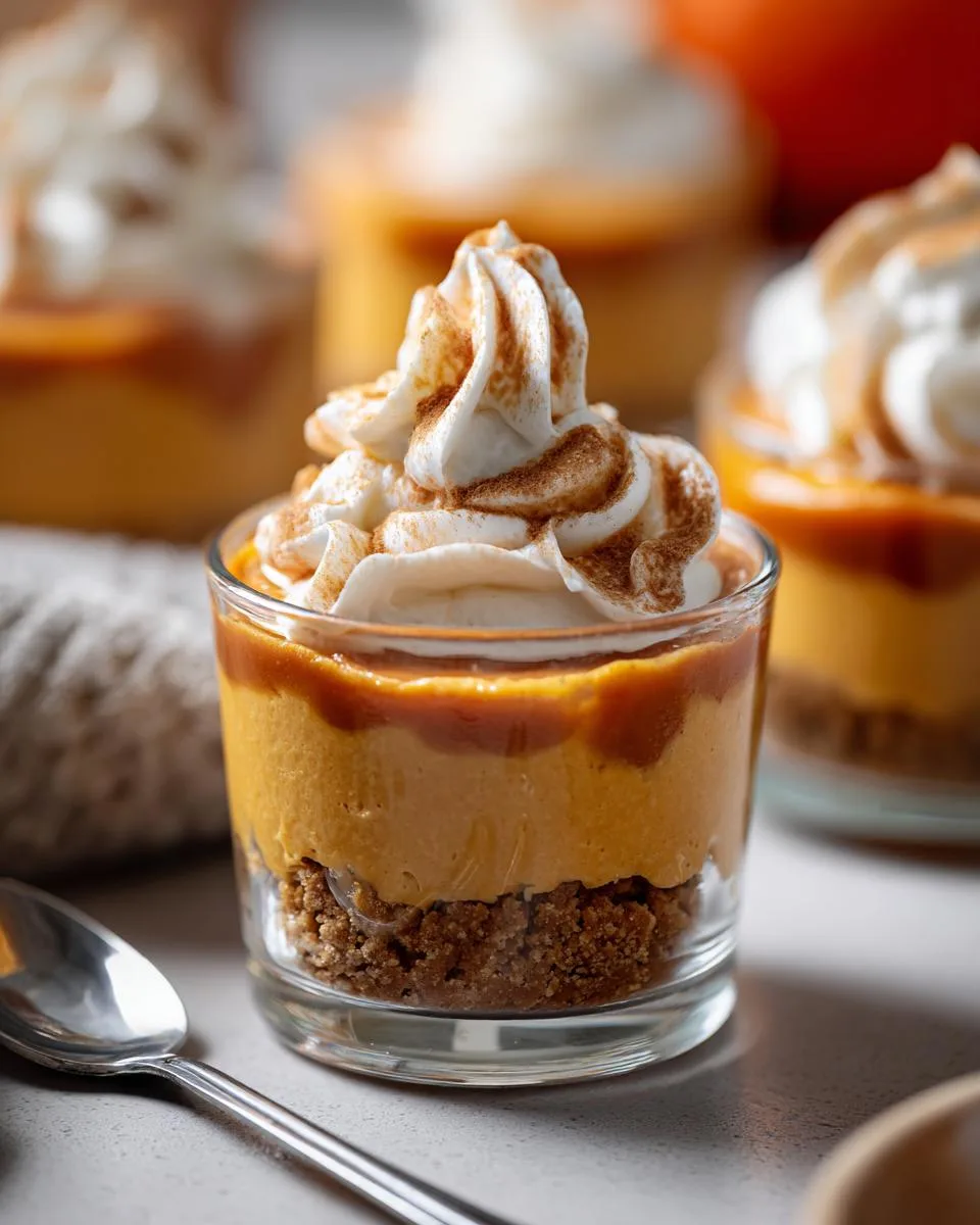 pumpkin cheesecake cups - detail 4