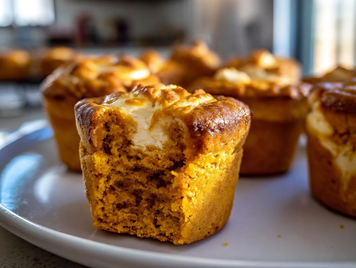 Irresistible Pumpkin Cheesecake Muffins with Dreamy Swirls