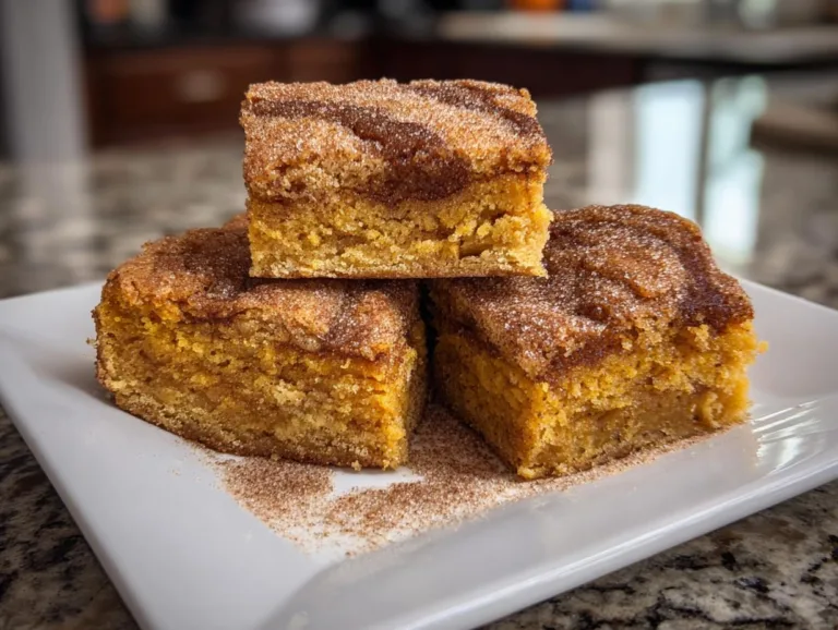 pumpkin snickerdoodle blondies