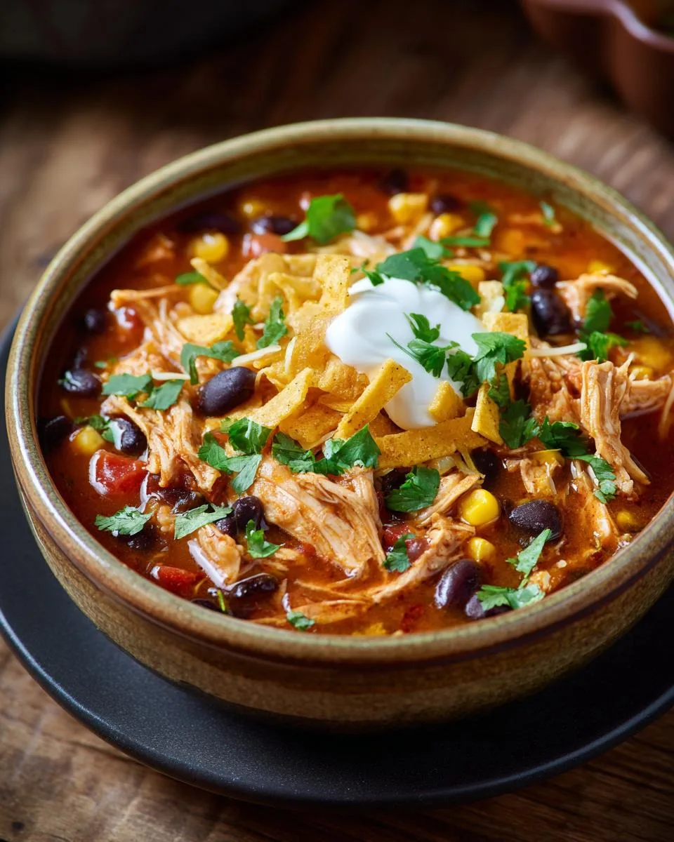 Authentic Slow Cooker Chicken Tortilla Soup - detail 4