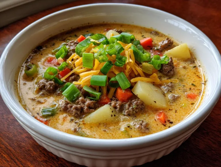 Award Winning Cheeseburger Soup