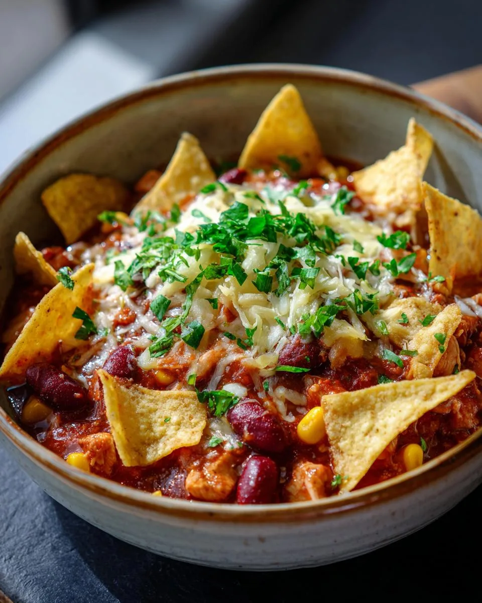 Cheesy Chicken Tortilla Chili - detail 4
