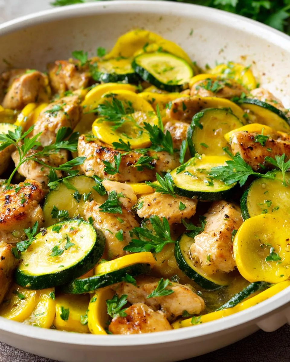 Chicken Zucchini Squash Saute - detail 3
