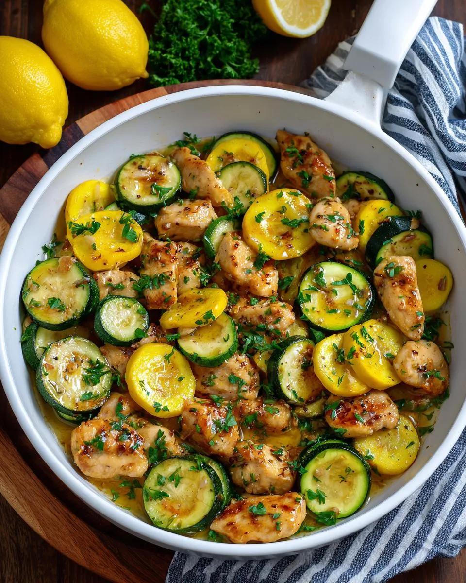 Chicken Zucchini Squash Saute - detail 4