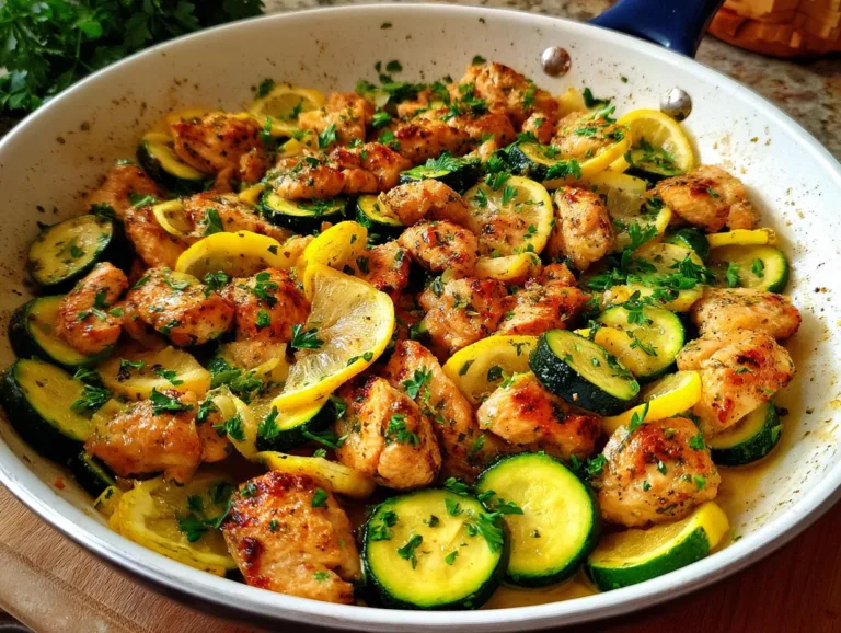 Chicken Zucchini Squash Saute