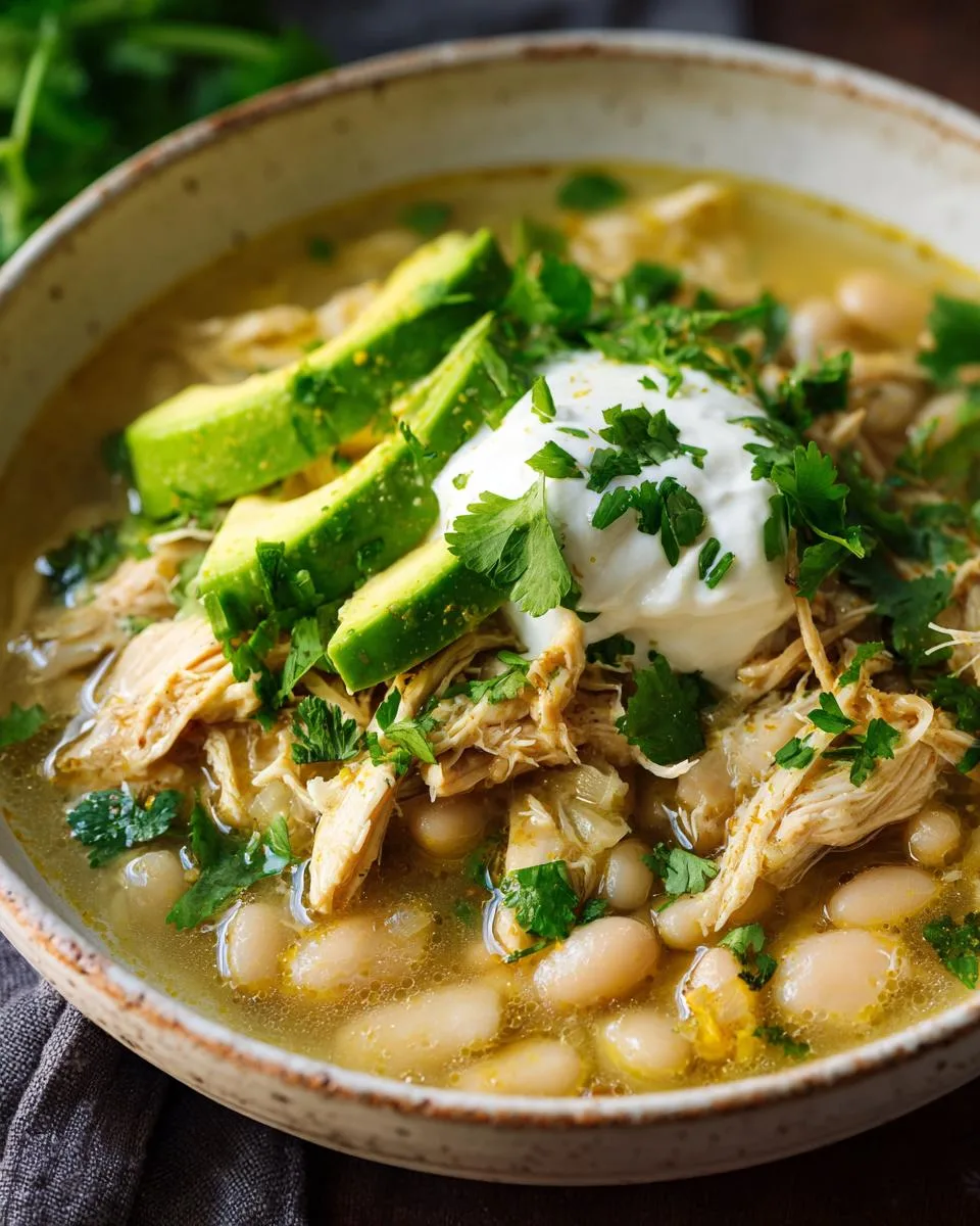 Chunky Slow-Cooked White Chili - detail 4