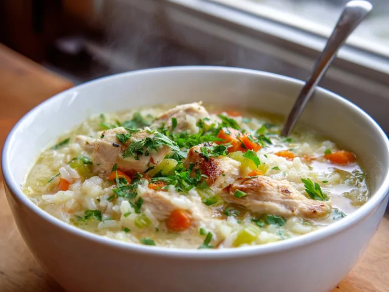Creamy Chicken And Rice Soup