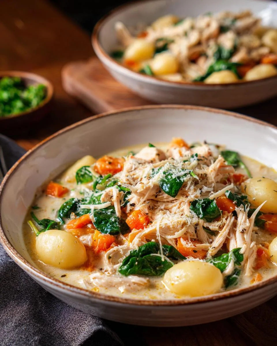 Creamy Chicken Gnocchi soup - detail 3