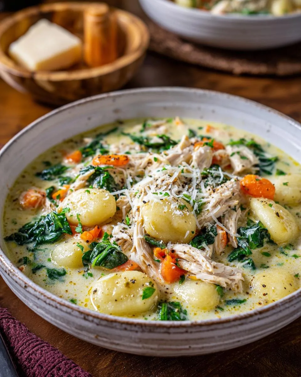 Creamy Chicken Gnocchi soup - detail 4