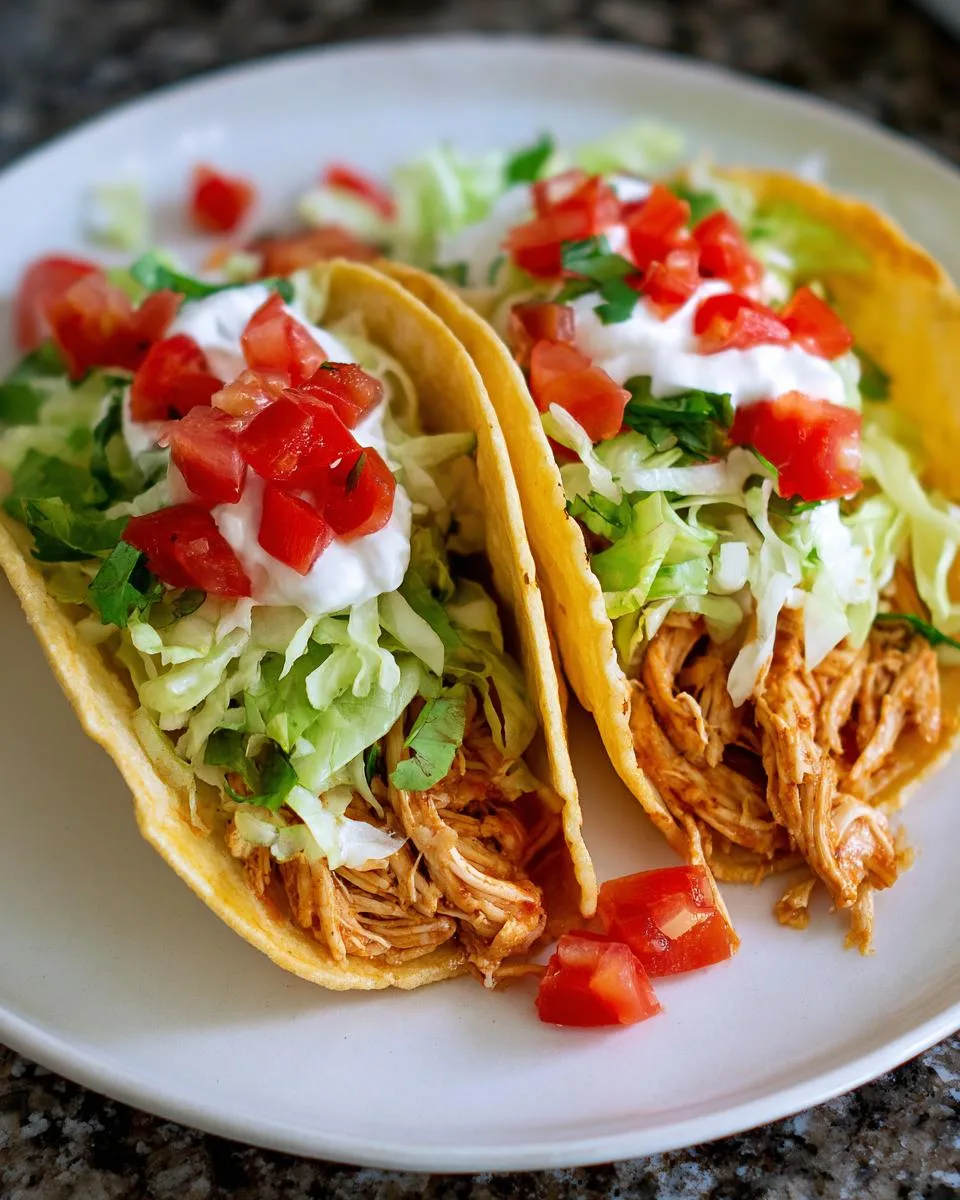 Crock Pot Ranch Chicken Tacos - detail 4