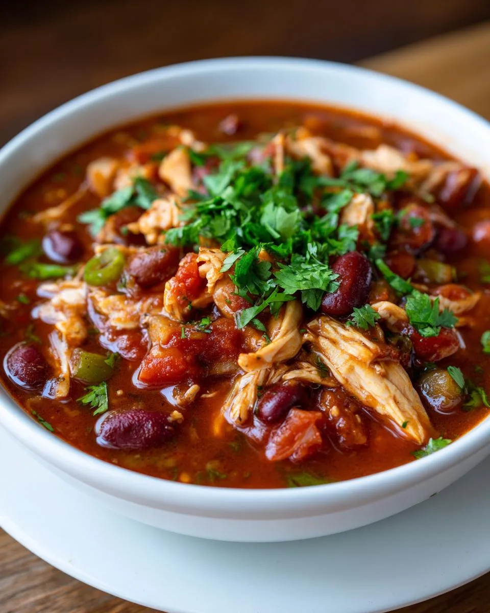 Crockpot 3-Bean Chicken Chili - detail 3