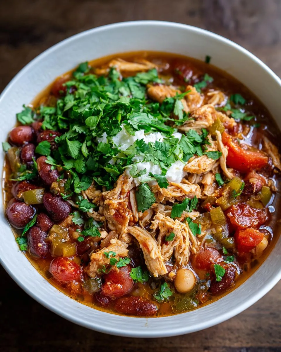 Crockpot 3-Bean Chicken Chili - detail 4