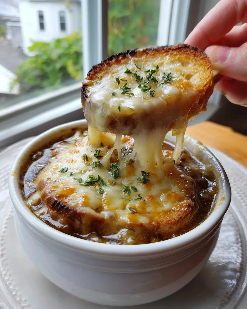 Crockpot French Onion soup - detail 4
