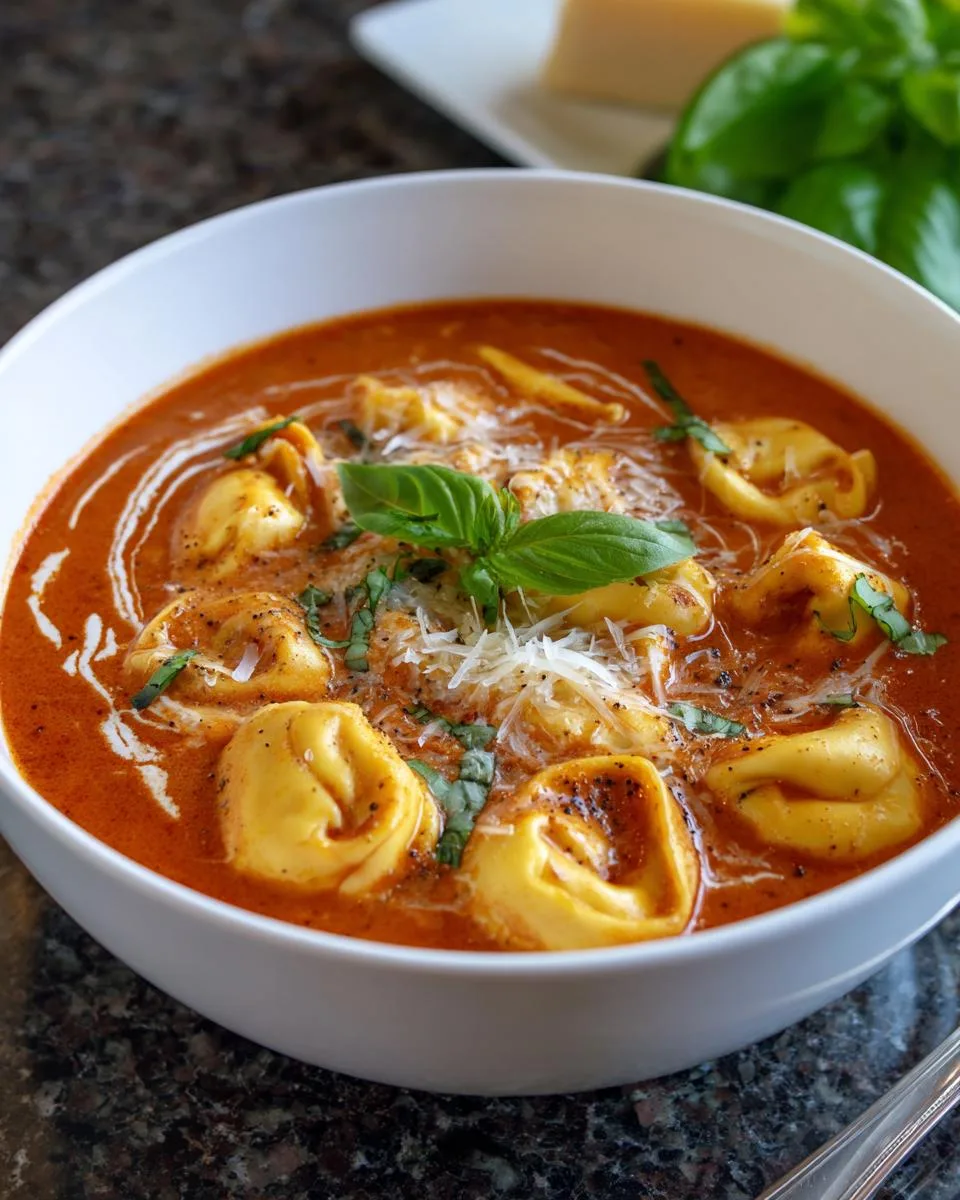 Crockpot Tomato Tortellini Soup - detail 3