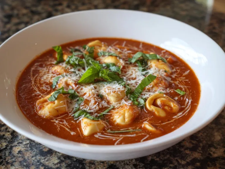 Crockpot Tomato Tortellini Soup