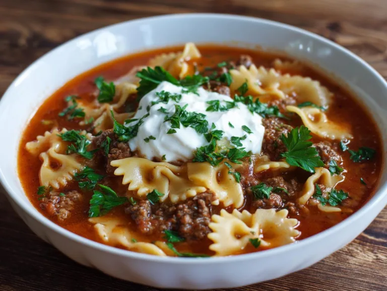 Delicious Lasagna Soup Recipe