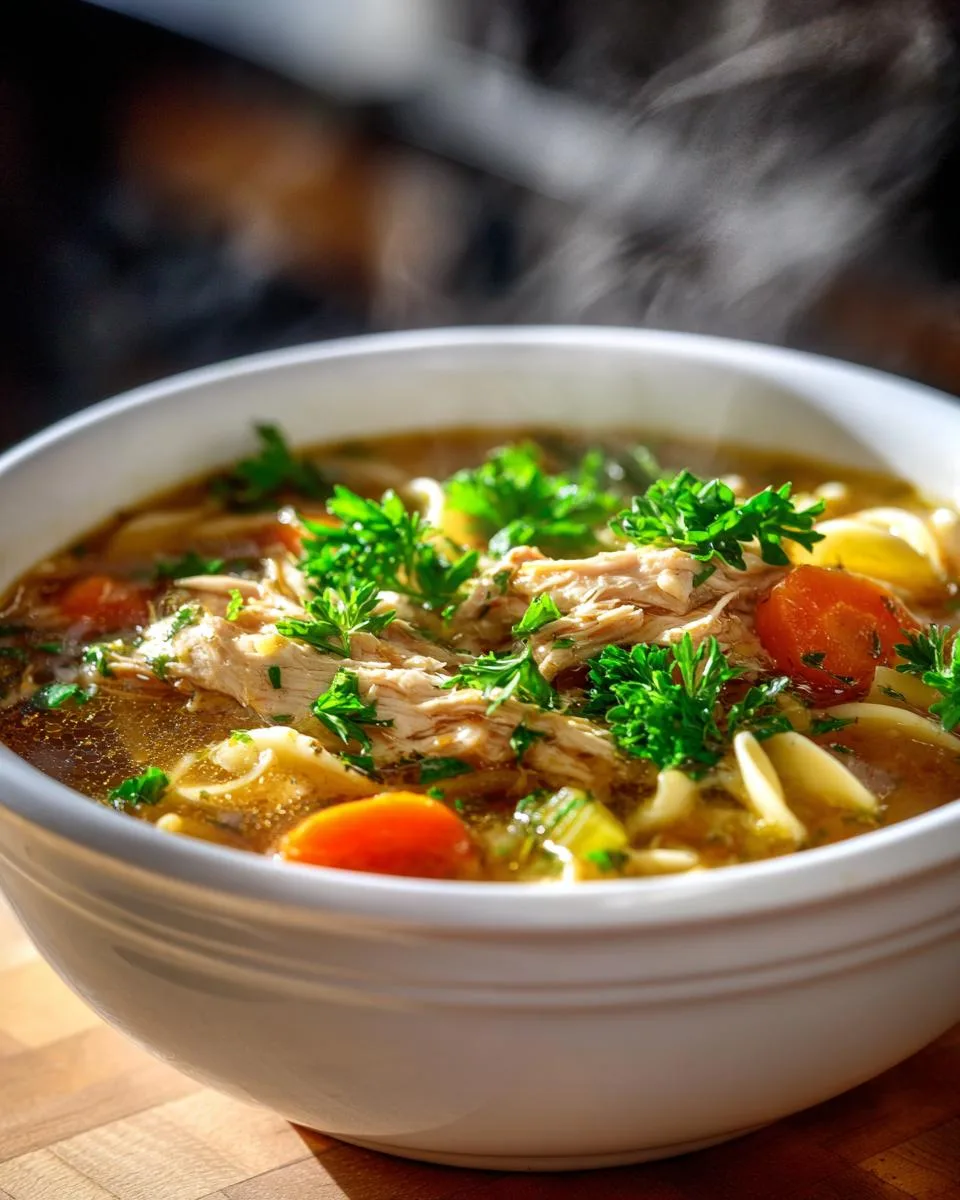 Dutch Oven Chicken Noodle Soup - detail 3