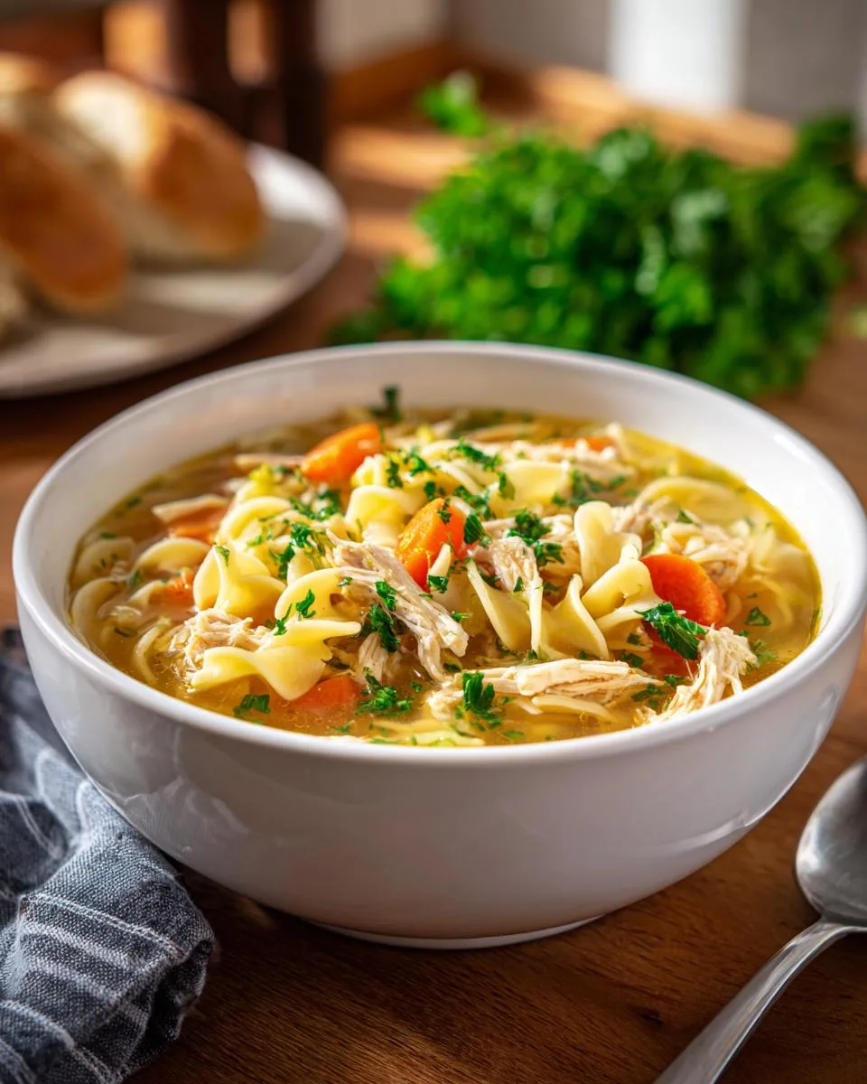 Dutch Oven Chicken Noodle Soup - detail 4
