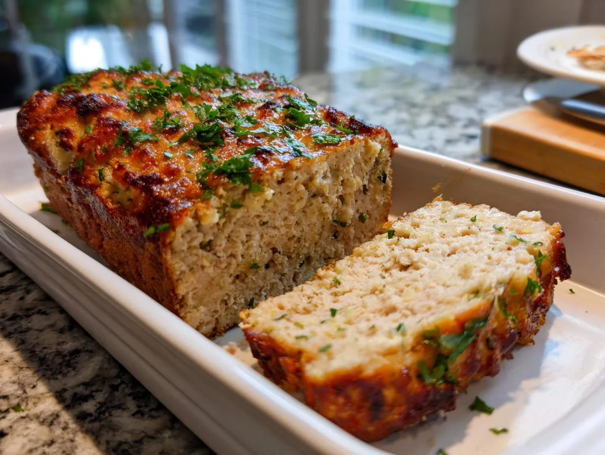 Garlic Parmesan Chicken Meatloaf Recipe with 5-Star Flavor