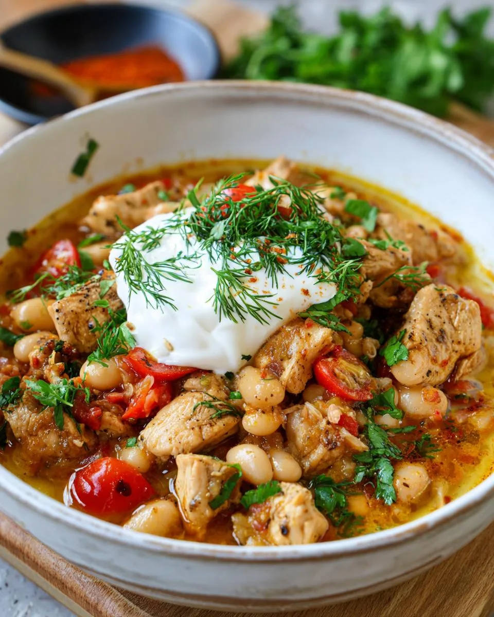 Greek Marinated Chicken Chili - detail 4