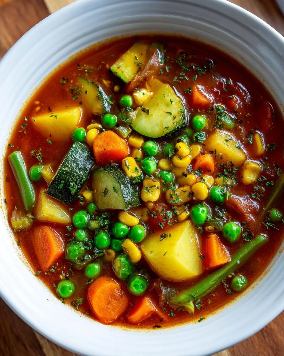Homemade Vegetable Soup - detail 3
