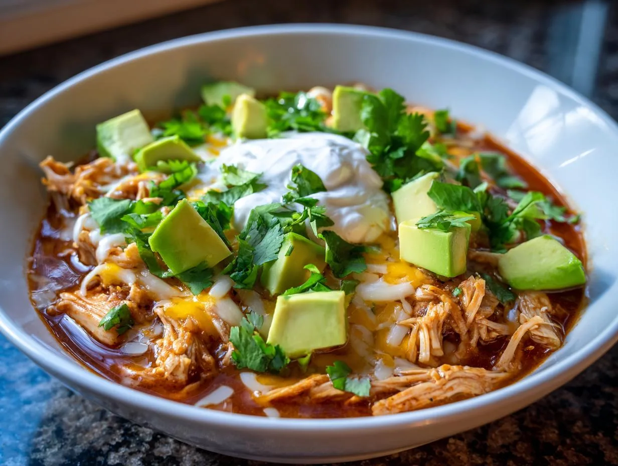Hearty Keto Instant Pot Chicken Chili in 30 Minutes