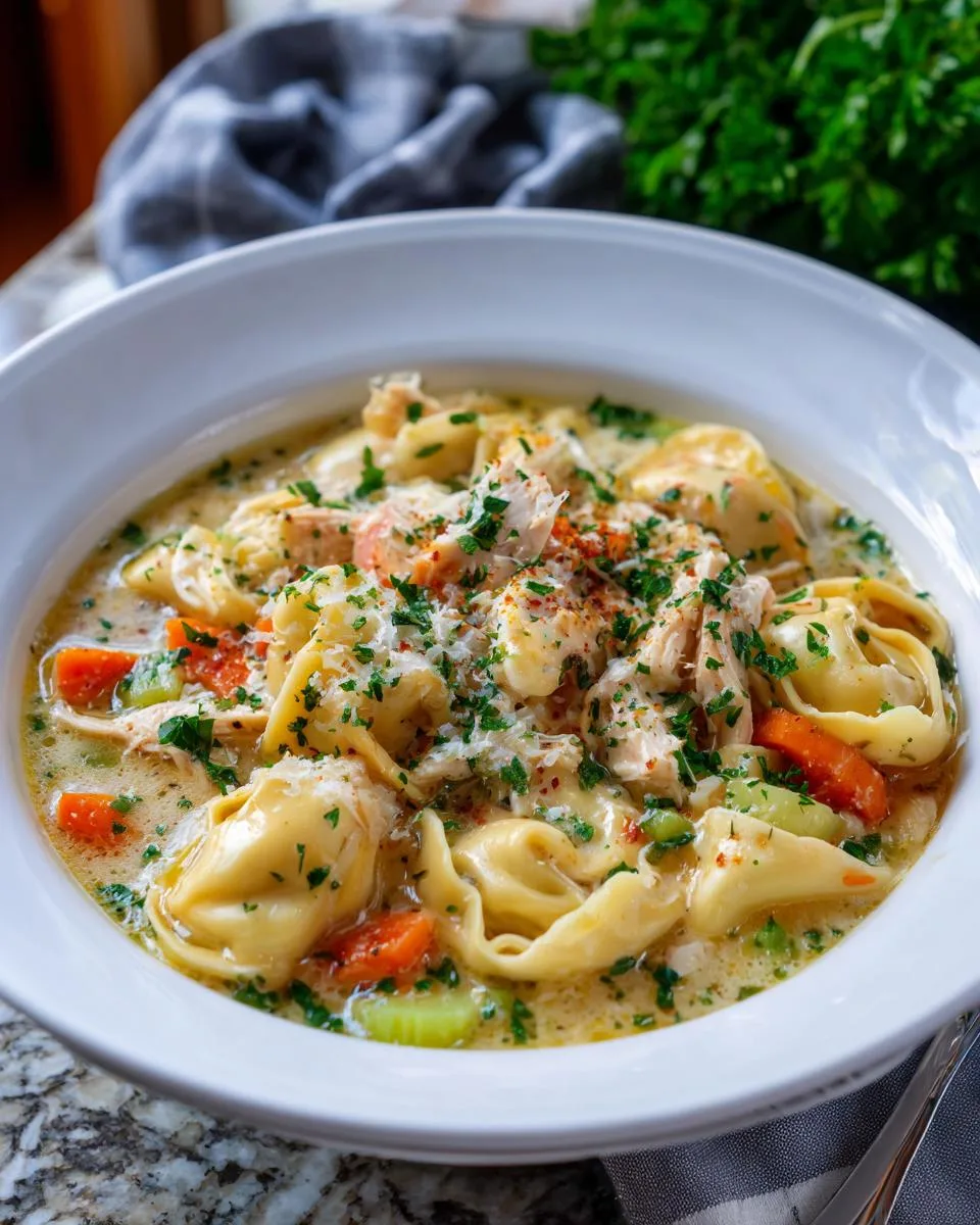 One-Pot Chicken Tortellini soup - detail 4