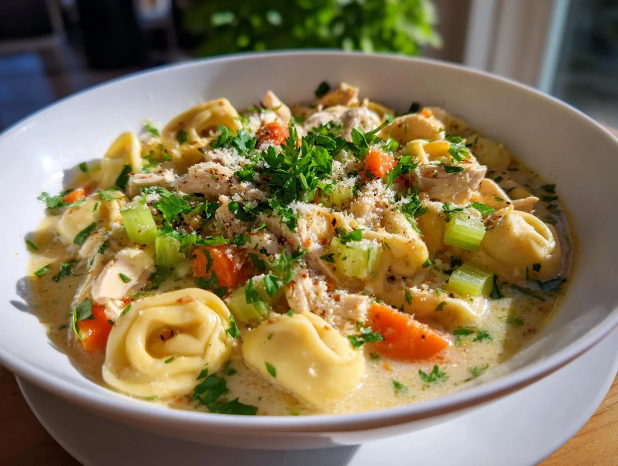 Heartwarming One-Pot Chicken Tortellini Soup Recipe