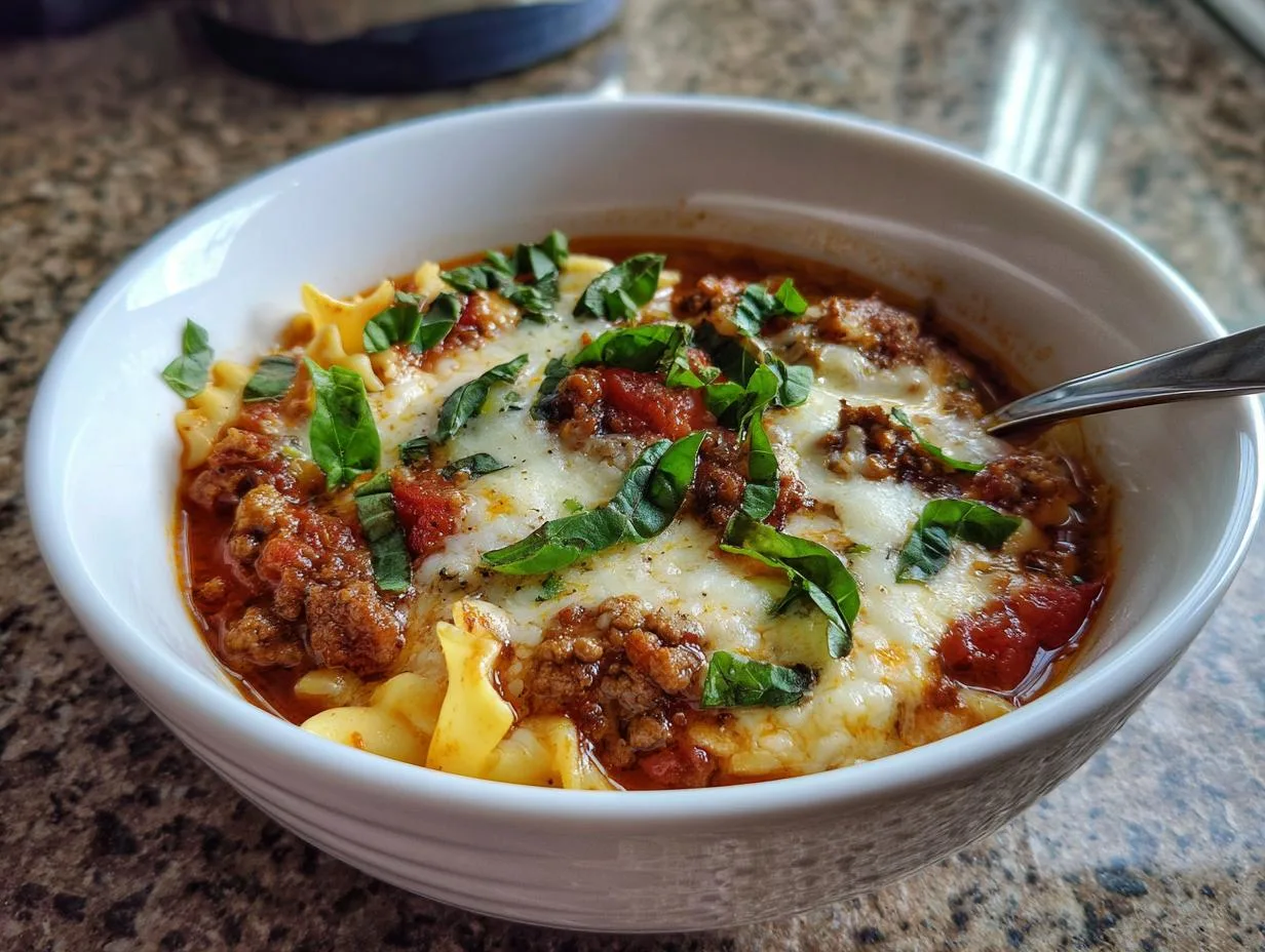 Hearty One-Pot Lasagna Soup Recipe That Warms the Soul