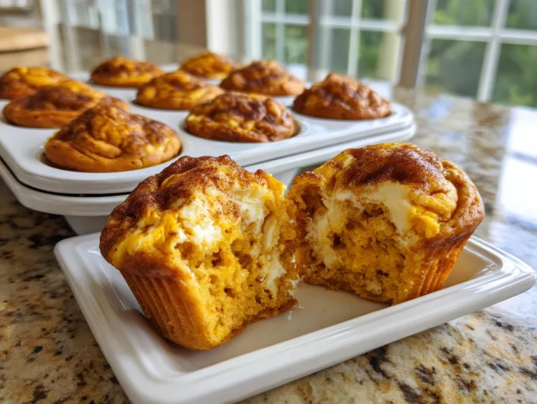 Pumpkin Cream Cheese Swirl Muffins