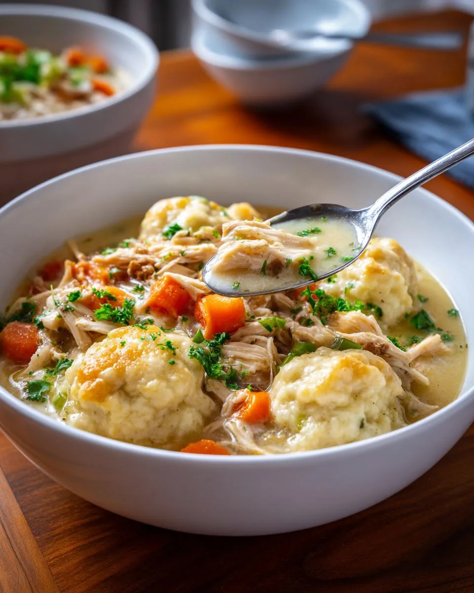 Quick Chicken and Dumplings - detail 3