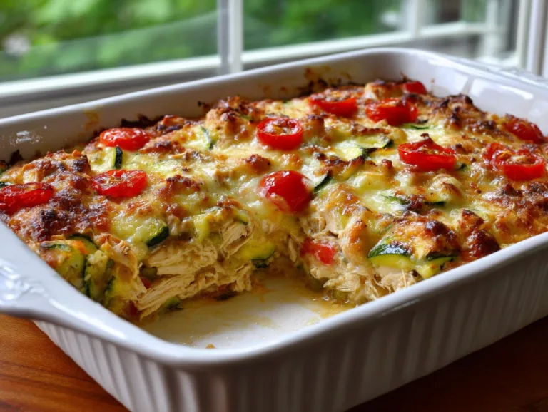 Rotisserie Chicken Zucchini Casserole