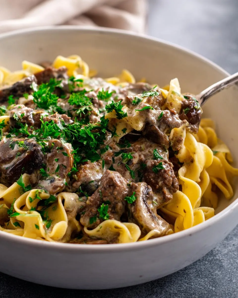 Slow Cooker Beef Stroganoff - detail 4