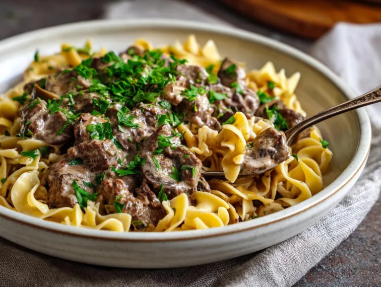 Slow Cooker Beef Stroganoff