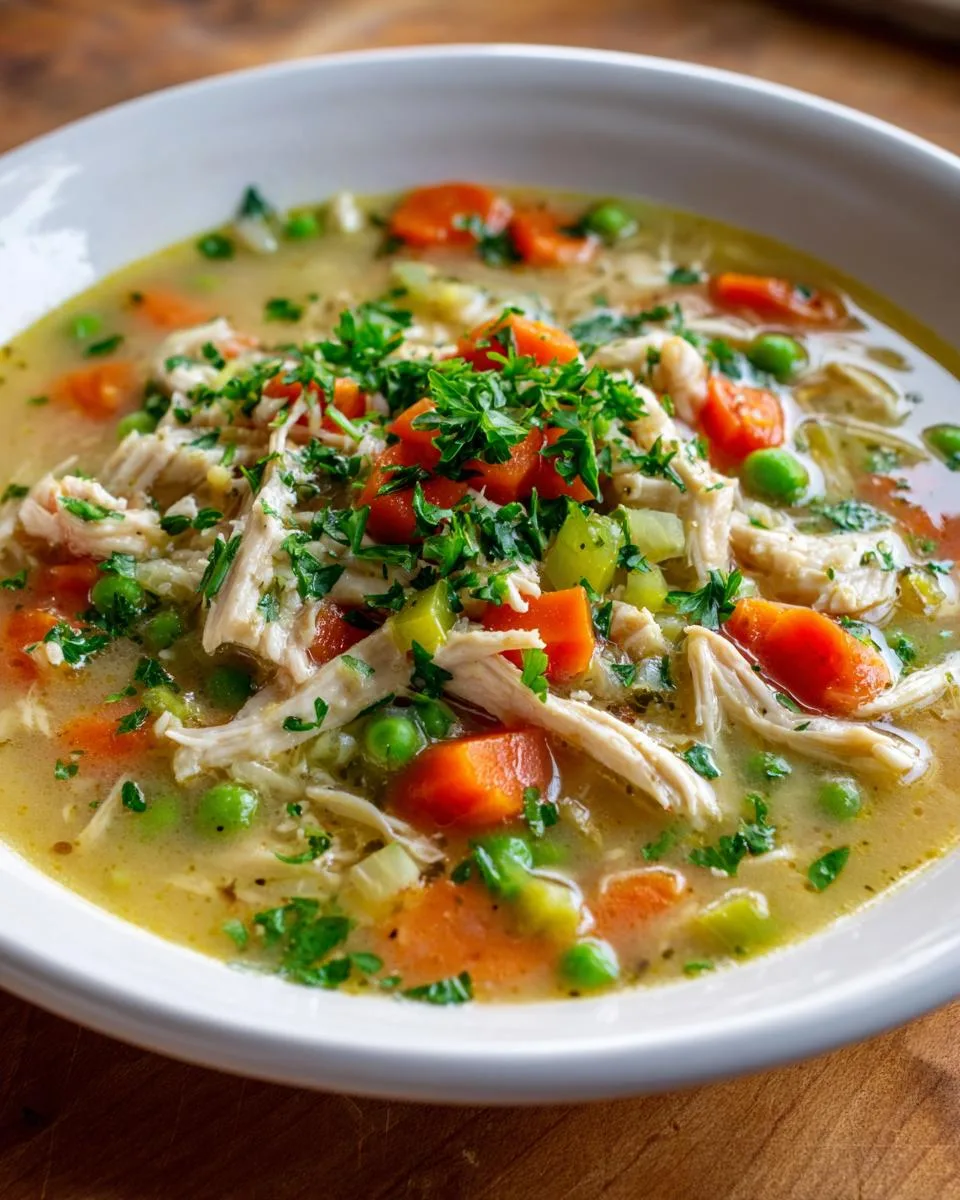 Slow Cooker Chicken Pot Pie Soup - detail 4