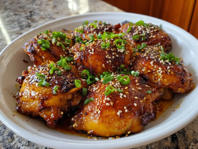 Slow Cooker Honey Garlic Chicken Thighs