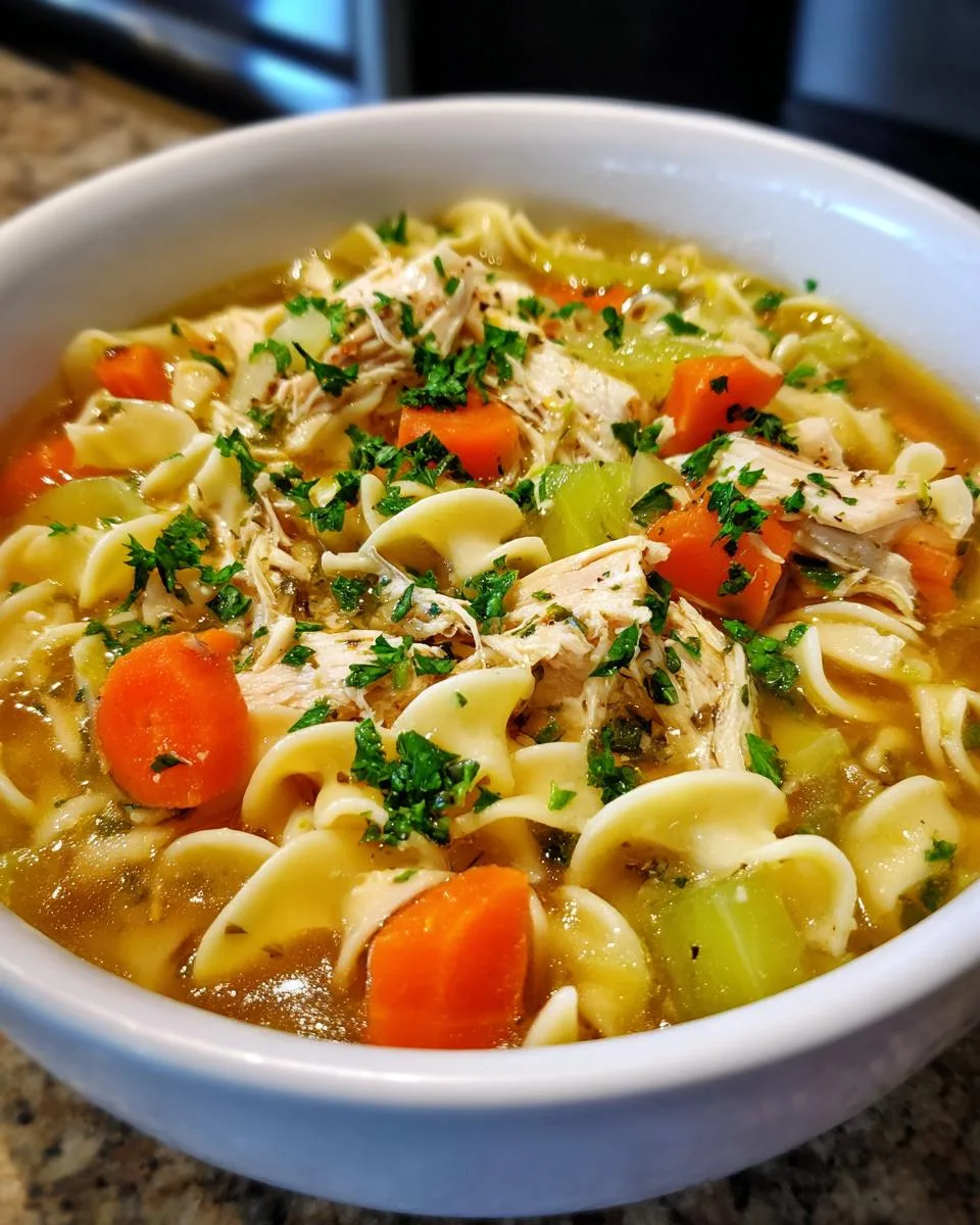 Stovetop Chicken Noodle Soup - detail 3