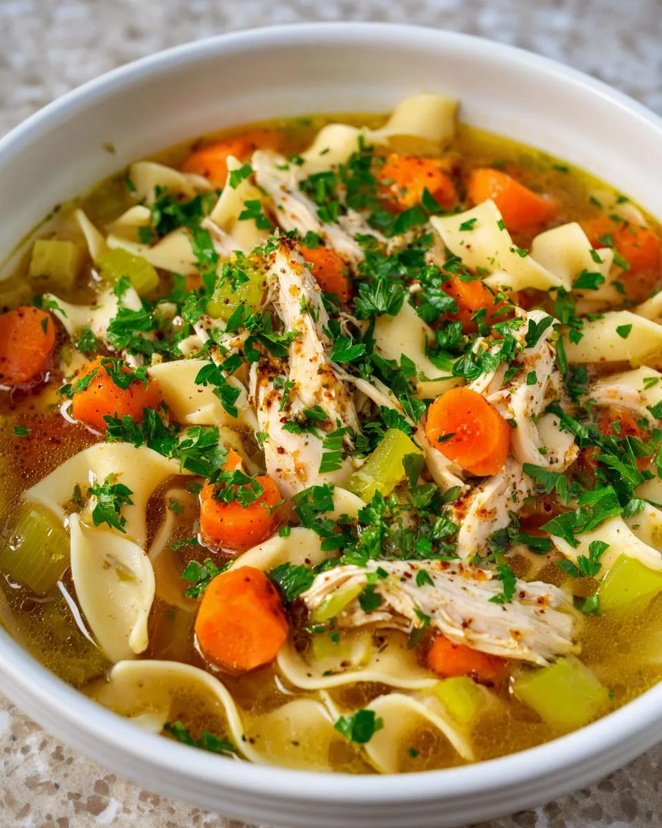 Stovetop Chicken Noodle Soup - detail 4