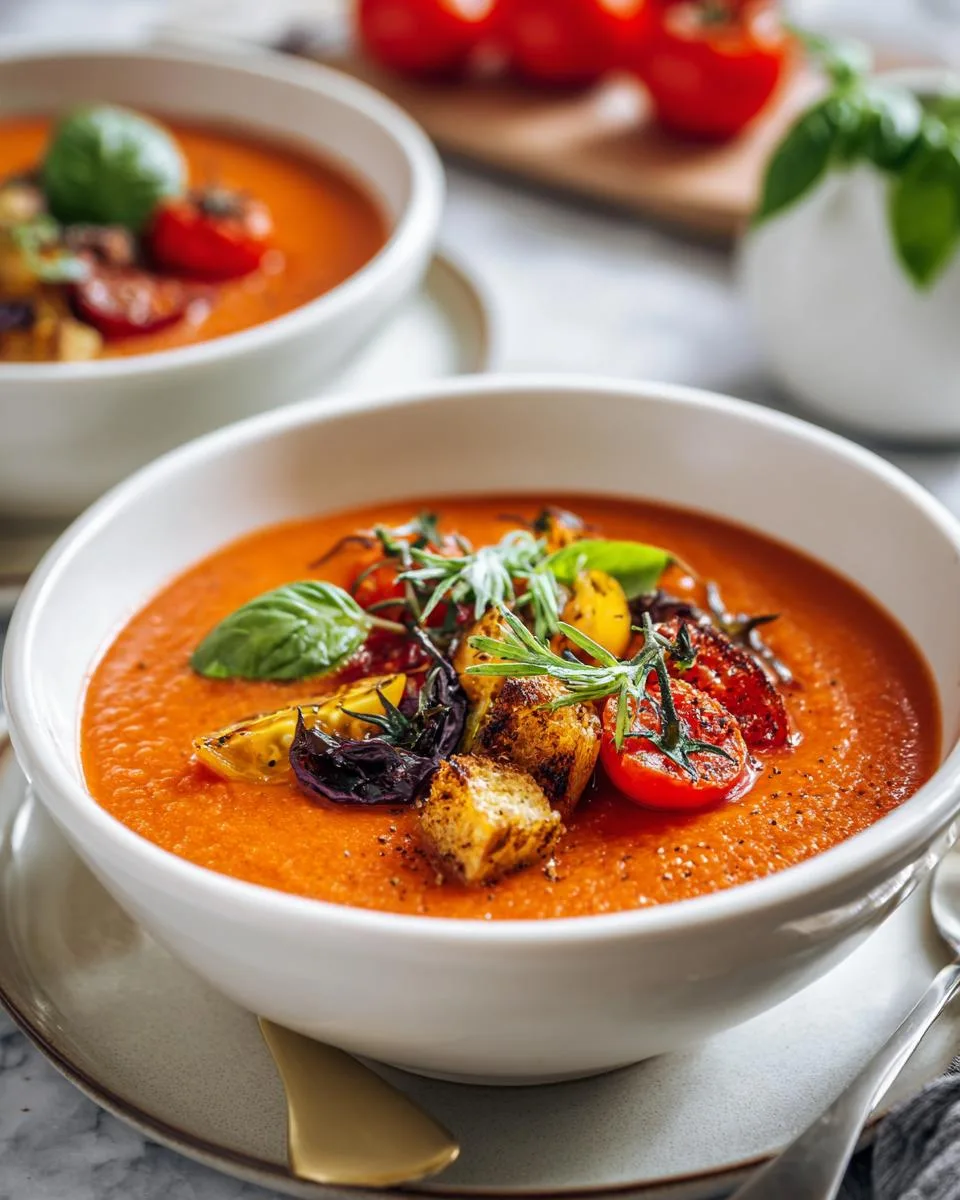 Tomato Soup With Fresh Tomatoes - detail 4