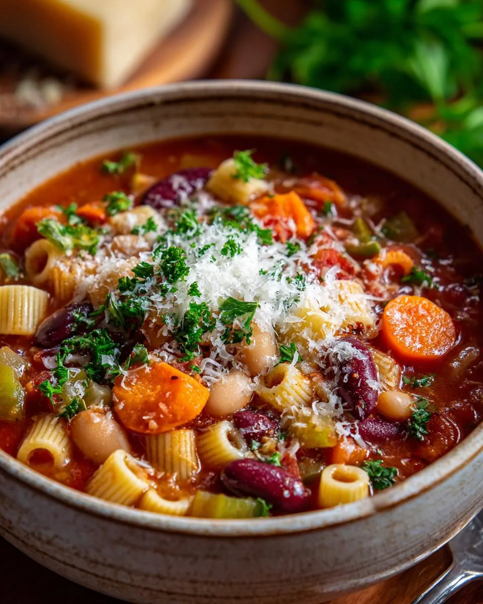 Traditional Italian Minestrone Soup - detail 4
