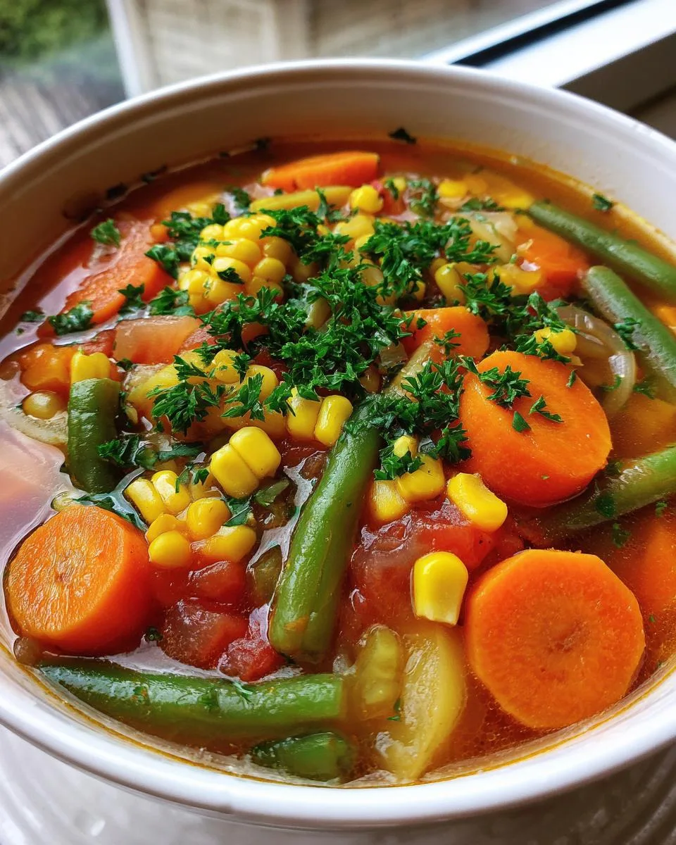Vegan Vegetable Soup - detail 3