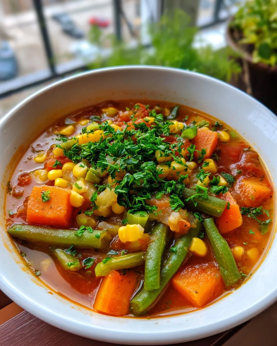 Vegan Vegetable Soup - detail 4